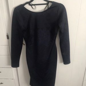 Scoop back bodycon dress